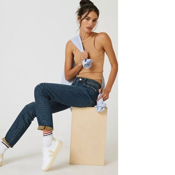 Anthropologie | Pilcro The Slim Boyfriend Jeans | Size: 26 | Color: Denim Dark - Picture 6 of 6